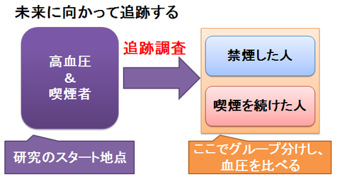 エビデンスレベル２～未来に向かって追跡する