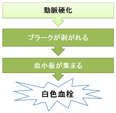 白色血栓のでき方