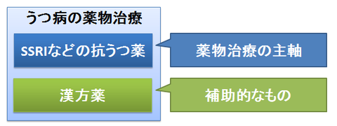 うつ病と漢方薬の位置づけ