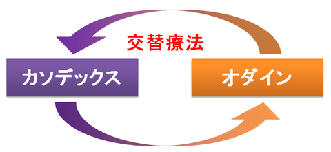 カソデックスとオダイン～交替療法