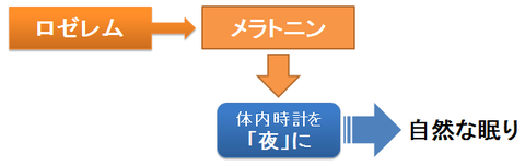 ロゼレムの作用～メラトニンによる体内時計の調整