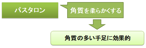 パスタロン～角質への作用