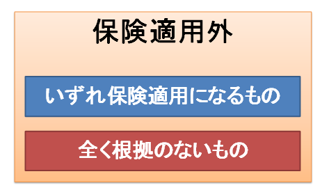 保険適用外の分類