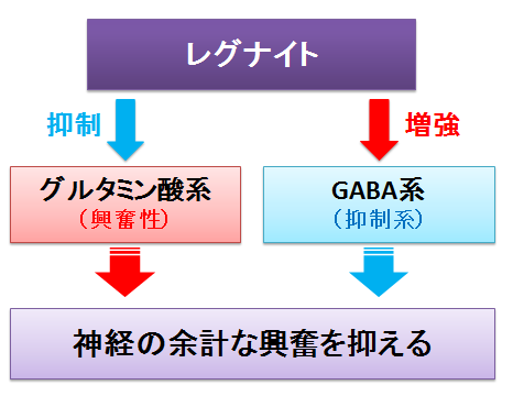 レグナイト～グルタミン酸系とGABA系