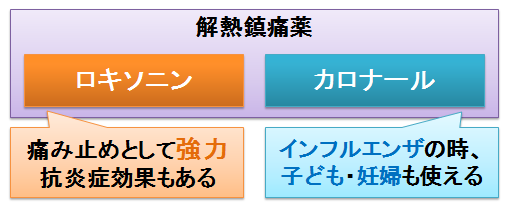 ロキソニン』と『カロナール』、同じ解熱鎮痛薬の違いは？～効果の強さとインフルエンザ・子ども・妊婦への安全性 | お薬Q＆A 〜Fizz Drug  Information〜