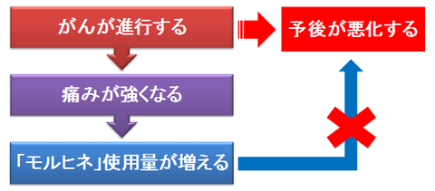 モルヒネと生存期間の因果関係